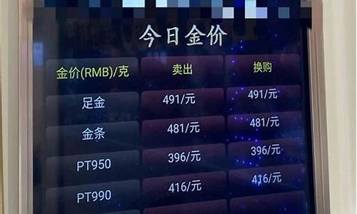 门店金价和回收金价_金店回收价格都一样吗